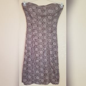 Floral lace mini dress